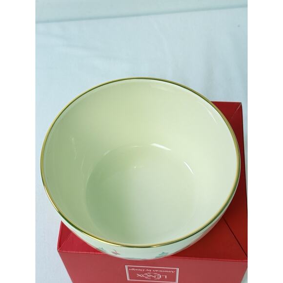 Lenox American By Design Holiday 5’ Bowl With Leaf & Holly Berries - Picture 6 of 11